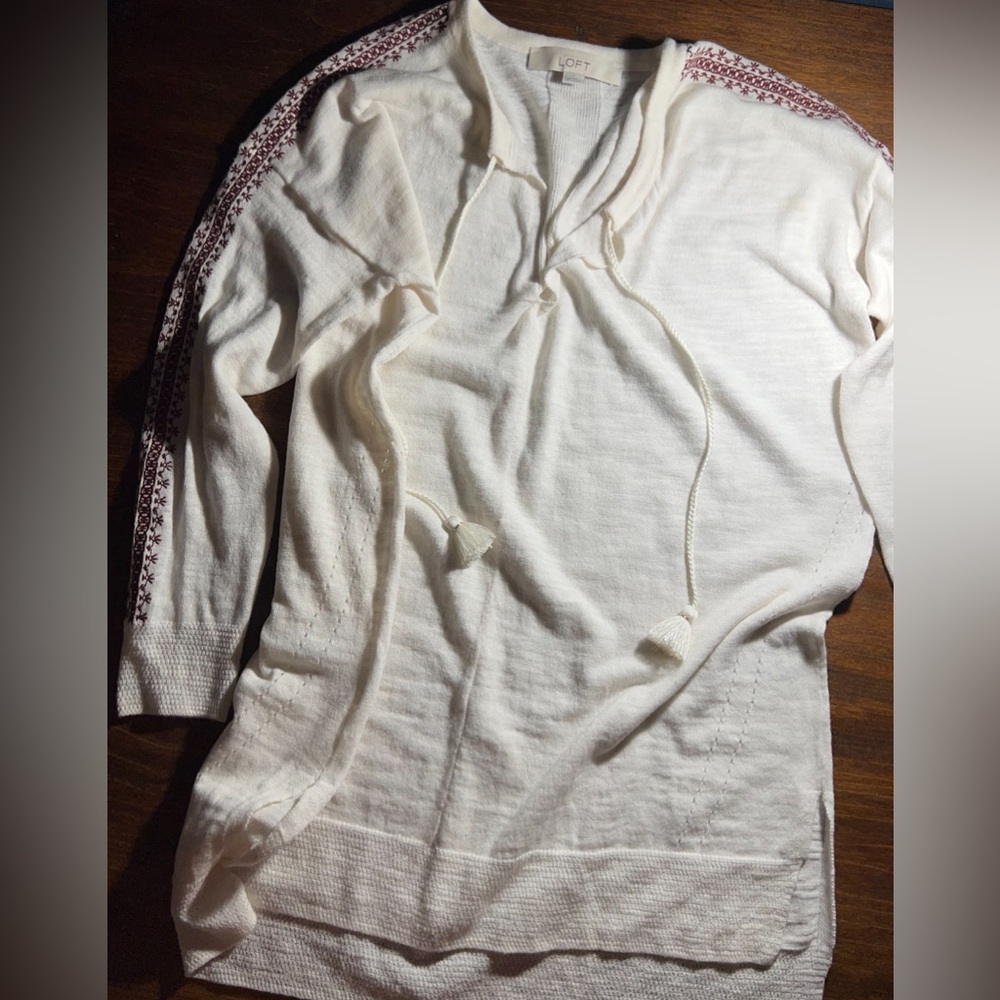 Boho Embroidered Cotton Tunic